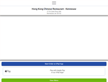 Tablet Screenshot of hongkongchinesekennesaw.com